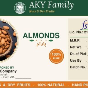 Premium Kashmiri Almonds 250g pack — AKY Family