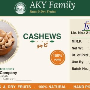 Premium Whole Cashews 250g pack — AKY Family