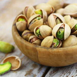 Roasted Salted Pistachios 250g — AKY Family — bowl photo